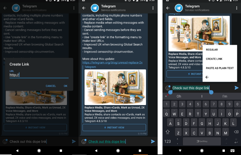 تحديث تيليغرام يدعم استبدال الوسائط المُرسلة بالخطأ والمزيد Telegram-1