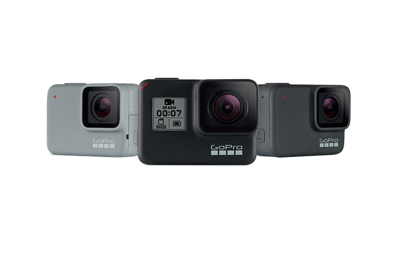 GoPro تكشف النقاب عن سلسلة Hero7 بثلاث كاميرات جديدة