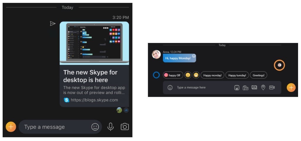 سكايب تُتيح ميزة إيصالات قراءة الرسائل للجميع - skype