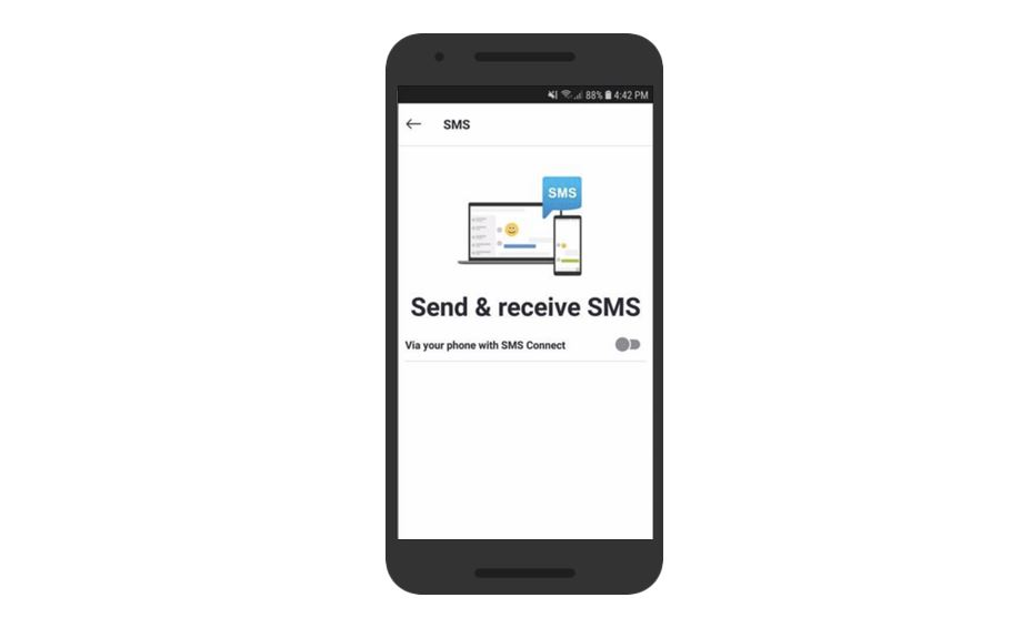 سكايب تبدأ باختبار ميزة SMS Connect على أندرويد