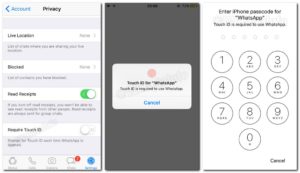 قريبًا واتساب سيدمج خيارات الأمان TouchID و FaceID على iOS
