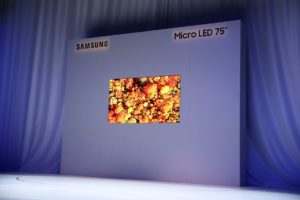CES 2019: سامسونج تكشف عن تلفزيون ضخم بقياس 75 بوصة من نوع MicroLED