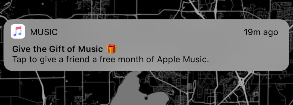 apple music gift
