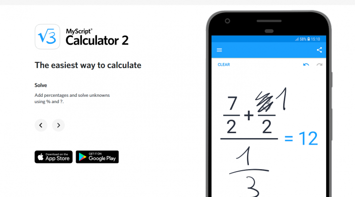 إطلاق تطبيق MyScript Calculator 2 وهو متاح مجّانًا ولفترة محدودة