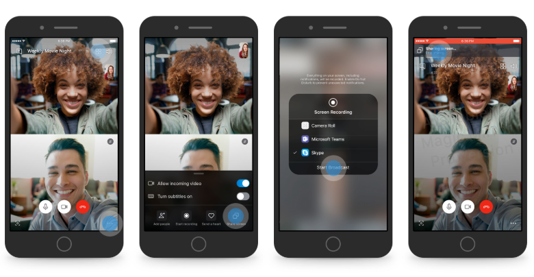 قريبًا تطبيق سكايب سيدعم ميزة مشاركة الشاشة على أندرويد و iOS