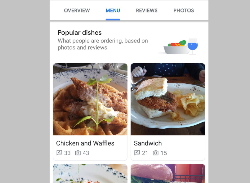 خرائط قوقل تُساعدك على معرفة الأطباق الشائعة عند البحث في المطاعم