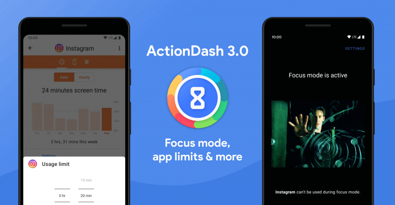 في تحديثه الأخير يتفوّق تطبيق ActionDash على أدوات الرفاهة الرقمية من قوقل