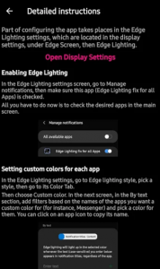 تطبيق Fix Edge للحصول على إشعارات Edge Lighting أثناء إيقاف تشغيل الشاشة