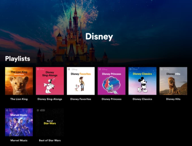 سبوتيفاي تعلن عن "Disney Hub" قسم خاص بمسارات ديزني الموسيقية المتنوعة