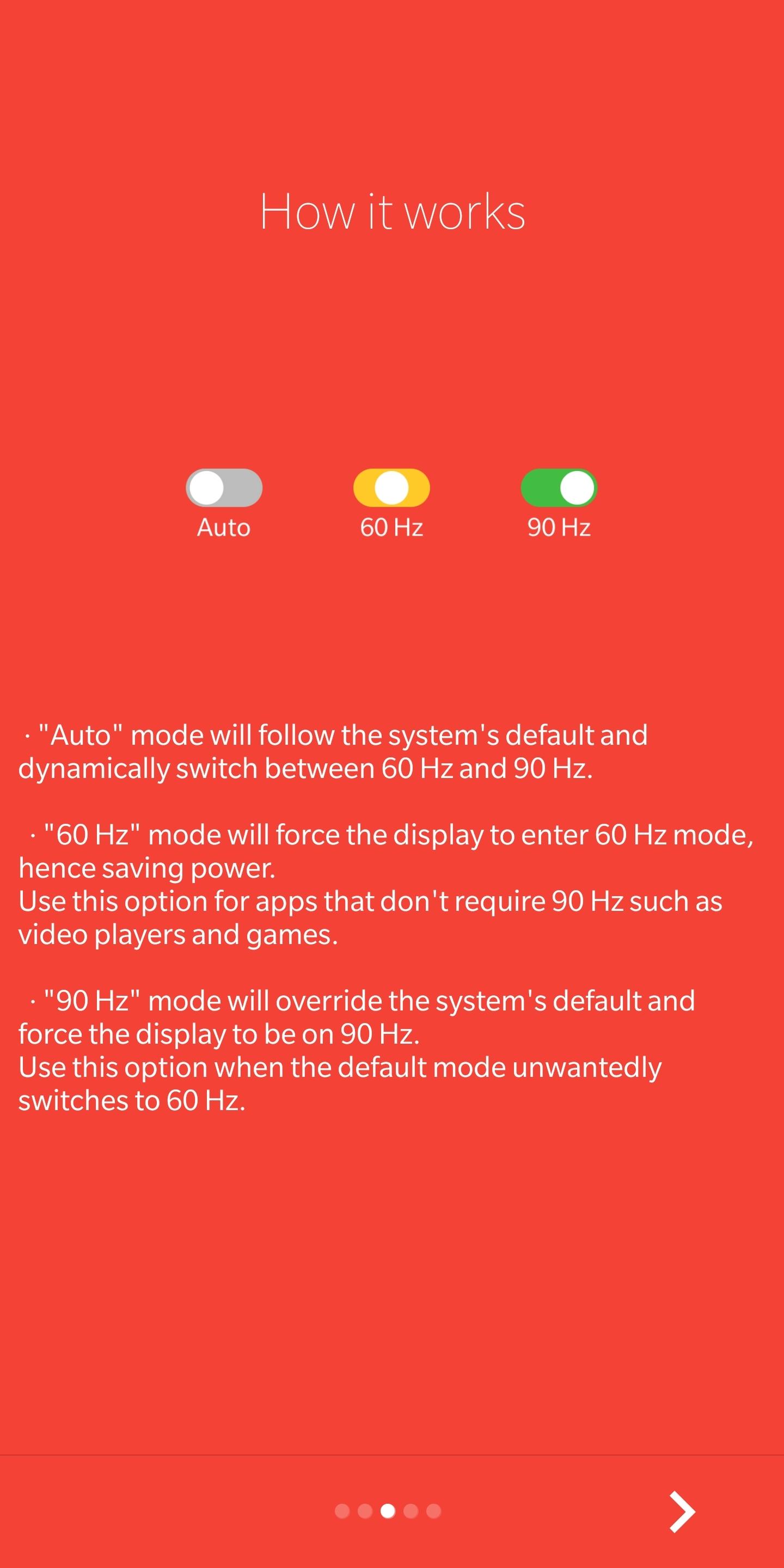 تطبيق Auto90 يتيح لحملة هواتف ون بلس 7 برو التحويل من 60 إلى 90 هرتز والعكس
