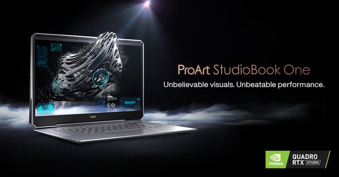 IFA 2019: أسوس تعلن عن StudioBook One أول جهاز بمعالج Quadro RTX 6000 و StudioBook Pro X