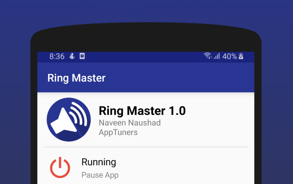 Ring Master على جوجل بلاي لزيادة نغمة رنين هاتفك الأندرويد بشكل تدريجي