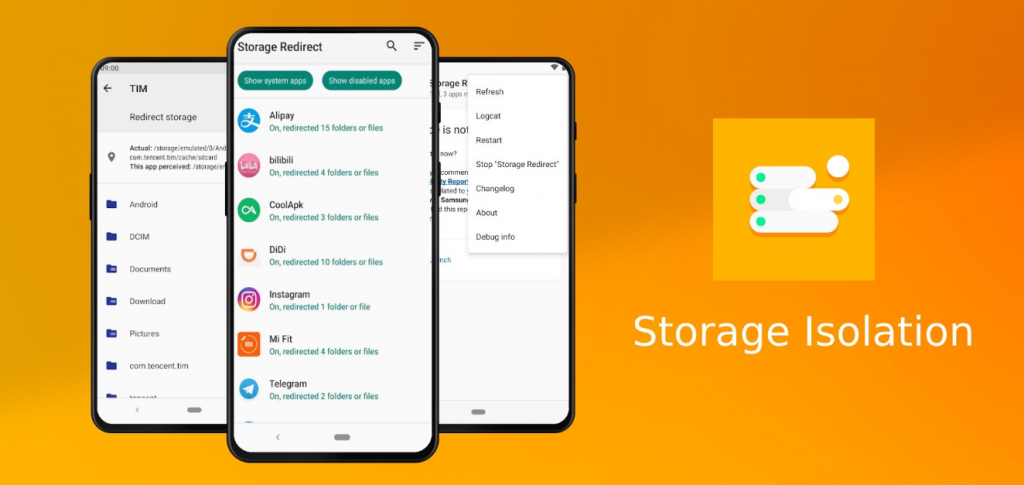 تطبيق Storage Isolation لعزل التطبيقات عن مساحة التخزين المستخدمة