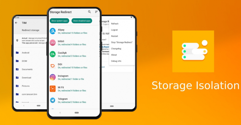 تطبيق Storage Isolation لعزل التطبيقات عن مساحة التخزين المستخدمة