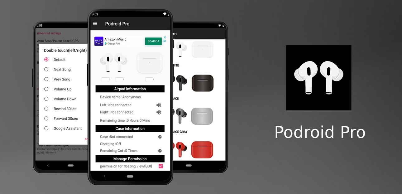جديد التطبيقات: Podroid Pro لاستخدام سماعة Airpods Pro من آبل على أندرويد 