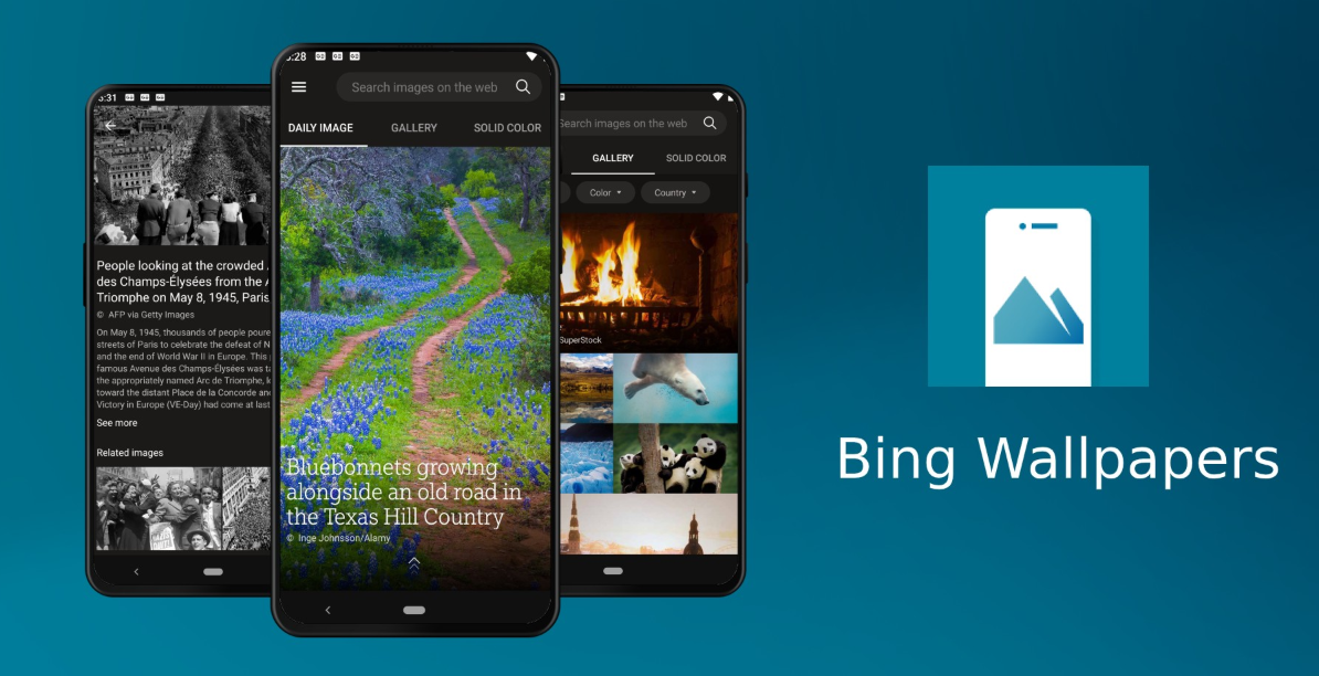 جديد تطبيقات مايكروسوفت Bing Wallpapers الذي يُقدّم خلفيات جميلة على أندرويد - عالم التقنية