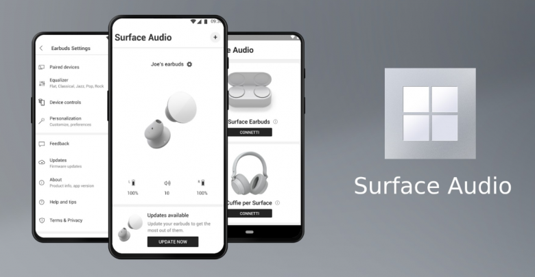 مايكروسوفت تطلق تطبيق Surface Audio لسماعات Surface Earbuds و Headphones 2