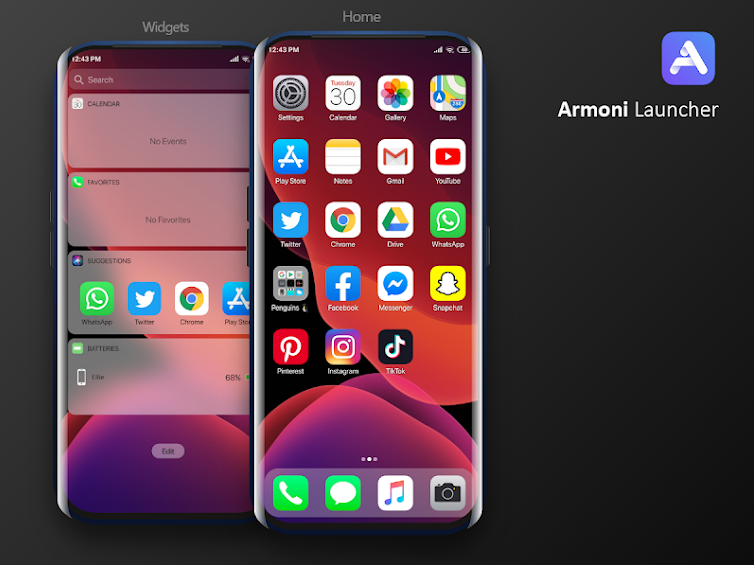 Armoni Launcher تطبيق يوفر مظهر إصدار iOS 14 على أندرويد