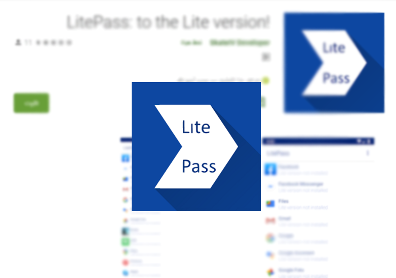 يعرض لك تطبيق LitePass جميع تطبيقات لايت التي يمكن تثبيتها