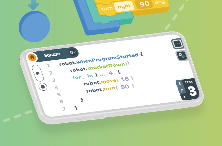 iRobot Coding لتطوير البرمجيات على أندرويد