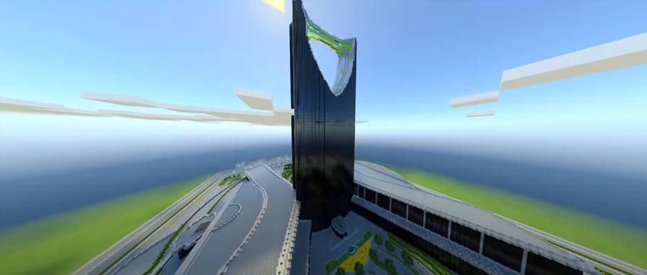 استكشف برج خليفة و برج المملكة في Minecraft RTX على Geforce RTX