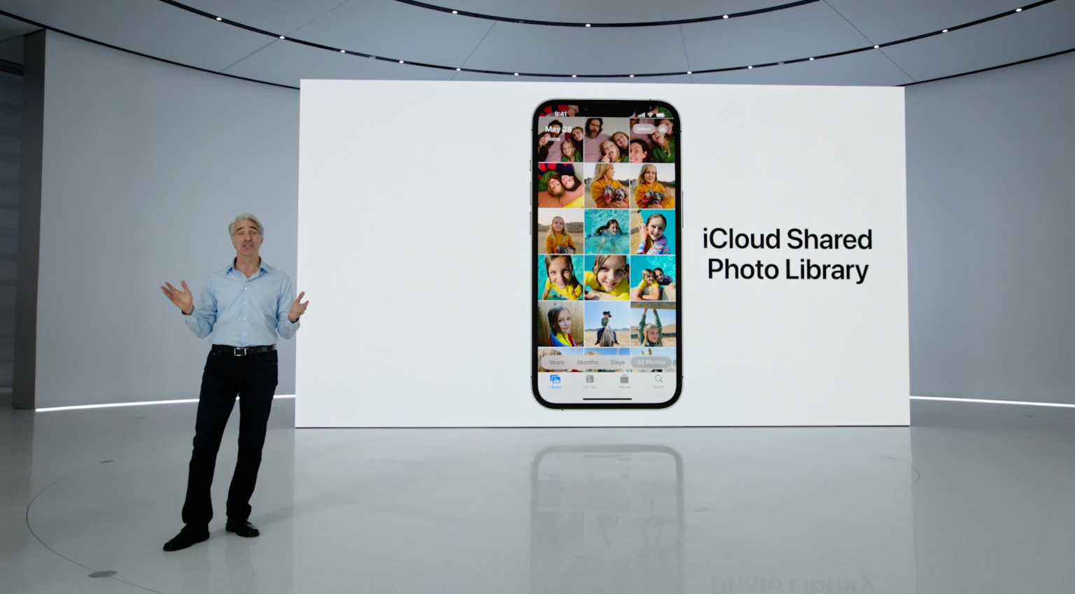 ميزة مكتبة الصور المشتركة على iCloud في iOS 16