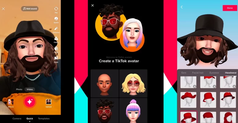 تطلق TikTok صورًا رمزية مخصصة لمنافسة Snapchat's Bitmoji و Memoji من آبل