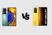 مقارنة مواصفات الهاتفين POCO F4 & Realme GT Neo 3T والأسعار