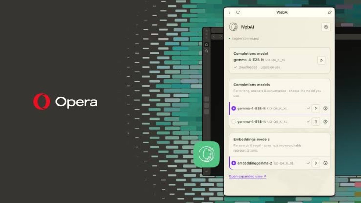 متصفح Opera يقدم معيار WebAI لتشغيل الذكاء الاصطناعي في المتصفح